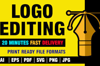 redesign, update, edit, modify, fix, vectorize logo or graphics