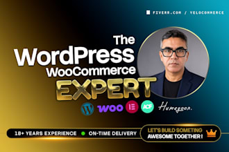 be your woocommerce wordpress expert developer