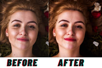 do skin retouching and photo editing