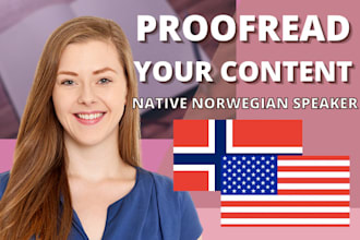 proofread your norwegian text