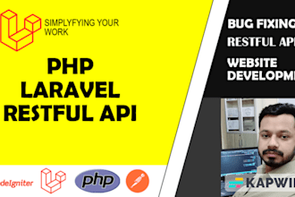 develop your restful API endpoints using laravel framework
