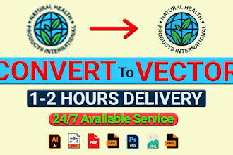 convert to vector any logo, image to vector, jpg to vector