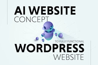 convert ai generated website design to wordpress site