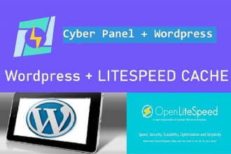 setup cyberpanel and wordpress site