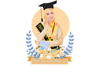 draw a graduation photo