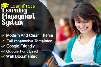 be wordpress lms website expert with learndash, learnpress, tutor lms