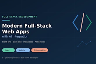 build a modern fullstack web app with ai integration