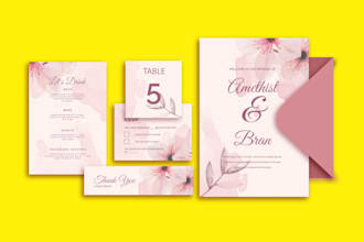 design unique creative wedding, greeting card, invitation card and post card