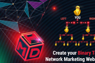 binary tree MLM network marketing script with processors