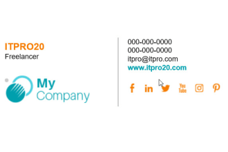 create attactive clickable HTML email signature