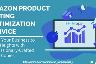 write SEO optimized amazon product listing and descriptions