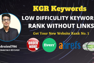 do kgr keyword research for fast rank top on google