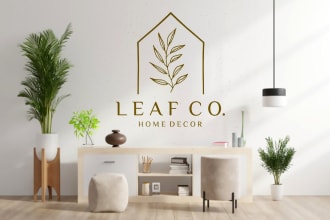 design home design interior logo