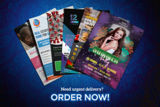 design corporate business, event flyer in 12 hours