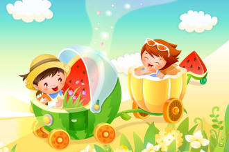 compose and produce  kids music nursery rhymes for children