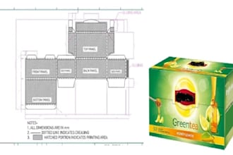 create custom carton based packaging design die lines