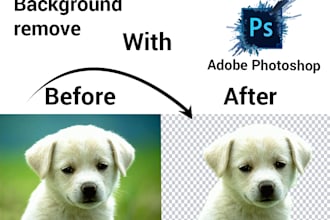 cut out images background removal  with photoshop