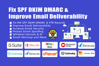 improve email deliverability and fix spf dkim dmarc dns records