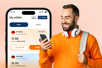 design modern uiux of app or web