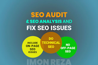 do SEO audit and analysis and fix issues for your website