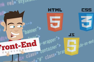 be your front end web developer