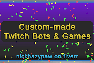 create a twitch chat enabled game with you, plus you get the unity source