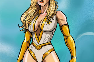 make you as superhero or other fictional character