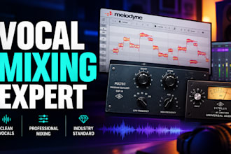 autotune, time align, melodyne, harmonize and mix your vocals