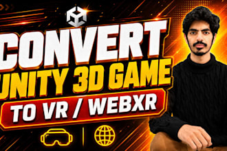 convert your unity 3d game to VR or webxr