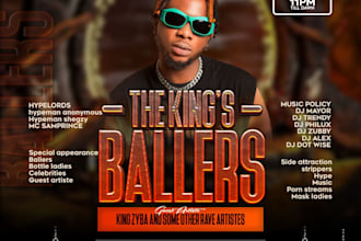 design your music, social media flyer and event flyer
