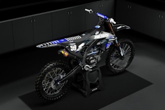 to preview a 3d dirtbike motocross model