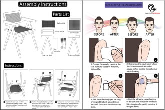 create assembly guide, installation, step by step, instruction booklet