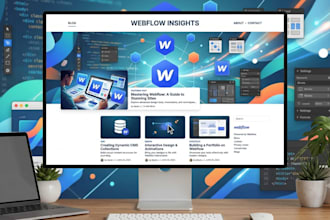 develop webflow landing pages and websites