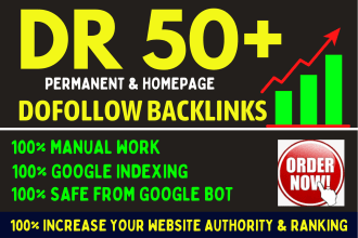 make high DR dofollow backlinks all niche accept