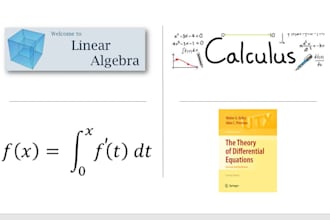 be your expert tutor for maths, calculus and linear algebra