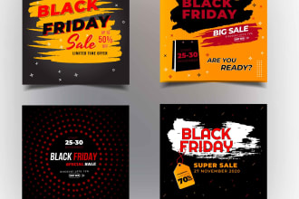 design professional black friday banner