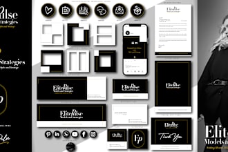 design a creative logo and complete branding kit for you