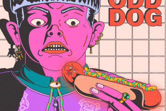 create an illustrated album cover