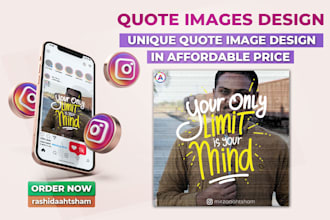 design your image with a quote and awesome frame