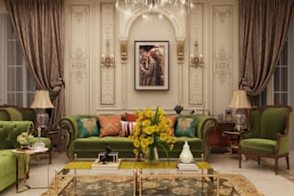design stunning classic interiors with realistic 3d renderings