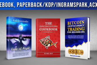 do ebook cover design, book cover design, KDP book cover