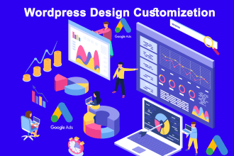 setup, customize wordpress theme and upload content