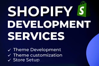 create and design a complete shopify store or website for your business