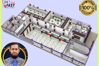 create realistic 3d floor plan