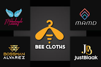 design modern minimalist luxury fashion logo with sourc file