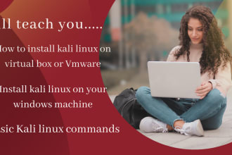 teach you and install kali linux on your system