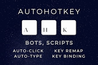 create scripts to automate a lot of things with autohotkey