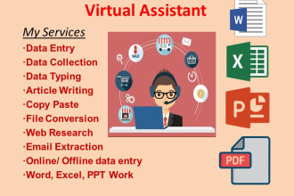be your virtual assistant in ms excel word powerpoint tasks and analysis