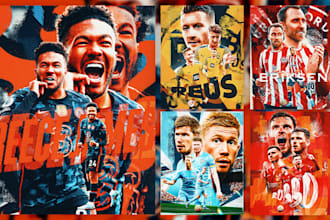 create abstract sports poster designs