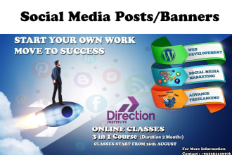 design advertising banners, headers, and social media posts